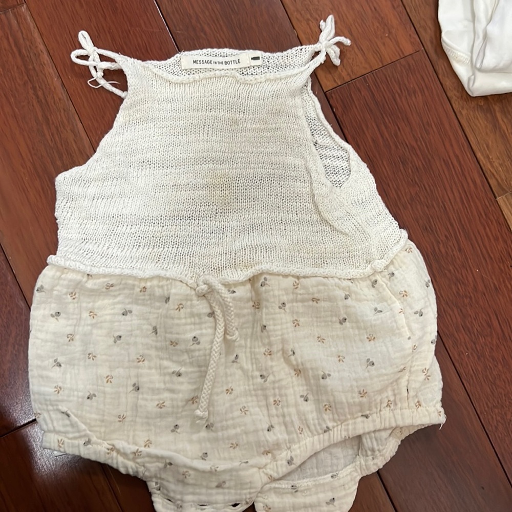 Message in a bottle romper